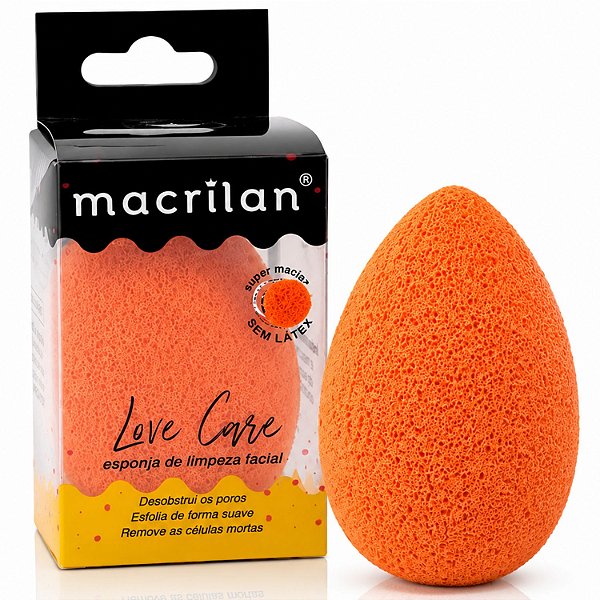Esponja de Limpeza Facial Macrilan Love Care Ep13
