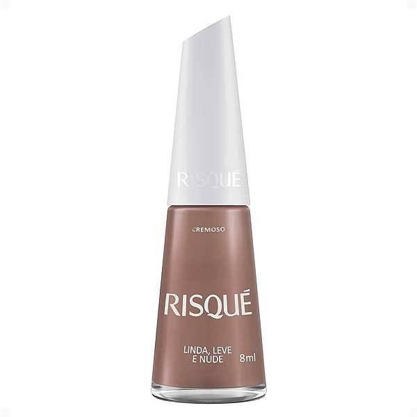 Esmalte Cremoso Risqué Linda, Leve e Nude 8ml