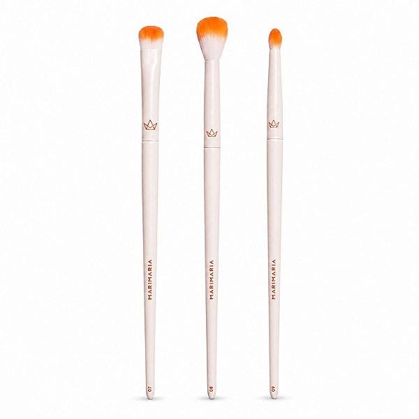 Kit Pincel Mari Maria: Pincel Para Olhos 07, Pincel Para Esfumar 08 e Pincel Para Detalhe 09