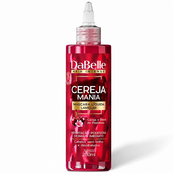 Máscara Líquida Lamelar DaBelle Cereja Mania 200ml