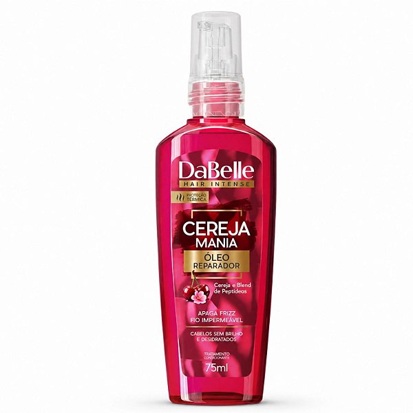 Óleo Reparador DaBelle Cereja Mania Apaga Frizz 75ml