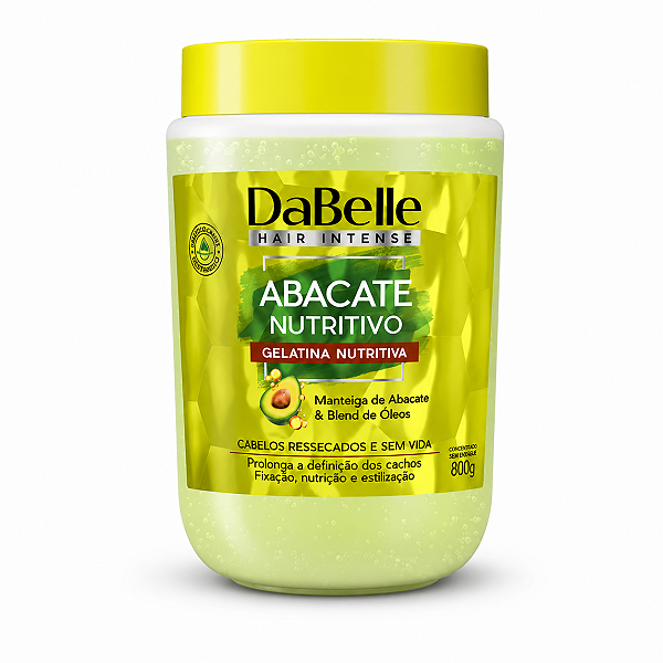 Gelatina Capilar DaBelle Abacate Nutritivo 800g