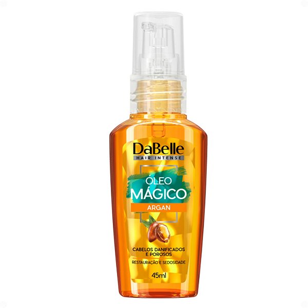 Óleo Mágico DaBelle Argan Cabelos Danificados e Porosos 45ml