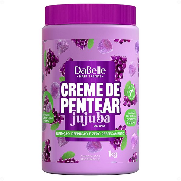 Creme De Pentear DaBelle Jujuba De Uva 1kg