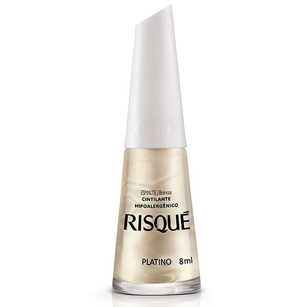 Esmalte Cintilante Risqué Platino 8ml