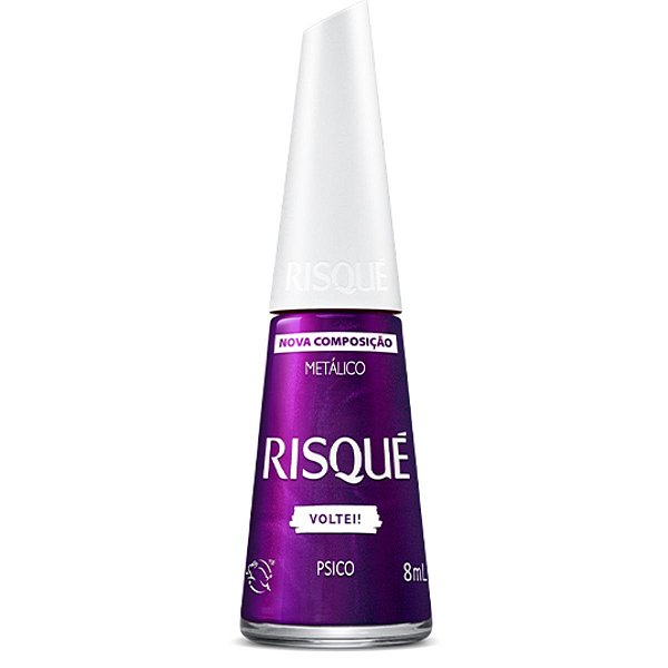 Esmalte Metálico Risqué Voltei! Psico 8ml