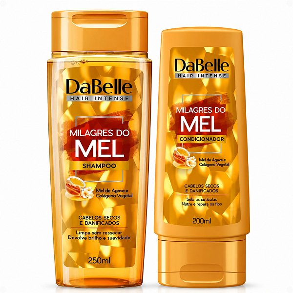 Kit DaBelle Milagres do Mel: Shampoo 250ml e Condicionador 200ml