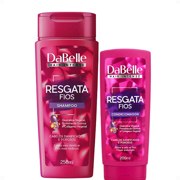 Kit DaBelle Resgata Fios: Shampoo 250ml e Condicionador 200ml