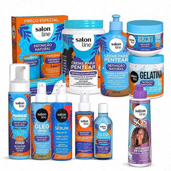 Kit Salon Line Definição Natural Completo + Mimo