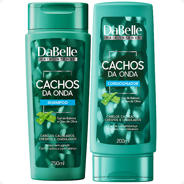 Kit DaBelle Cachos Da Onda: Shampoo 250ml e Condicionador 200ml