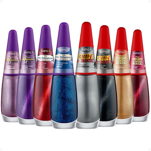 Kit Impala Disney Channel Completo Com 8 Esmaltes