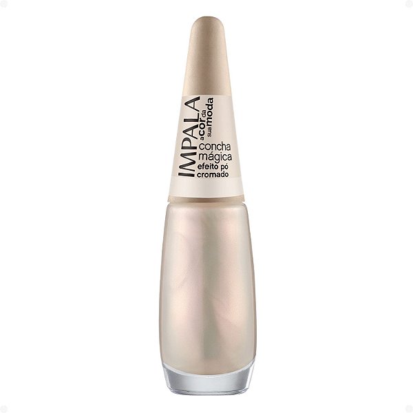 Esmalte Efeito Pó Cromado Impala A Cor da Sua Moda Concha Mágica 7,5ml