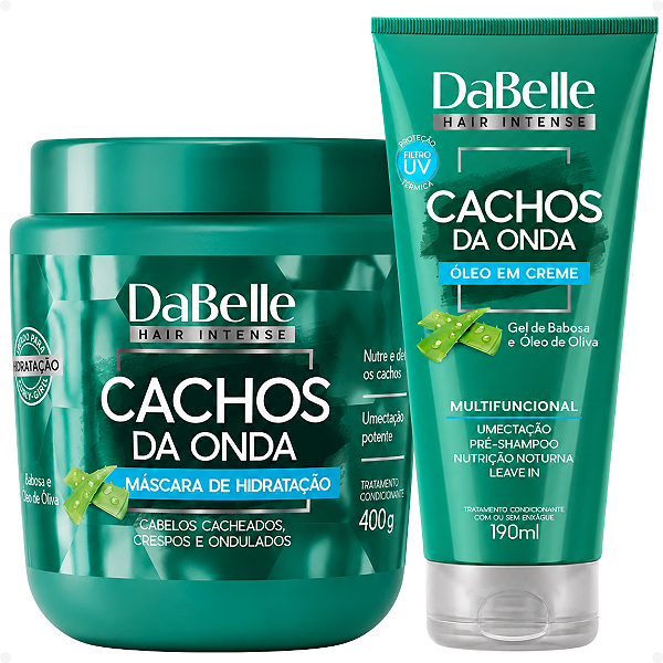 Kit DaBelle Cachos Da Onda: Máscara 400g e Óleo em Creme 190ml