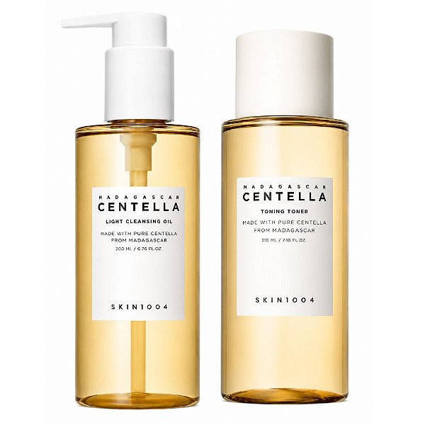 Kit Skin1004 Madagascar Centella: Cleansing Oil 200ml e Tônico Facial 210ml