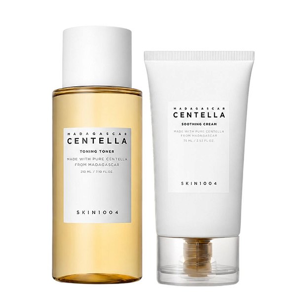 Kit Skin1004 Madagascar Centella: Tônico Facial 210ml e Creme Facial 75 ml