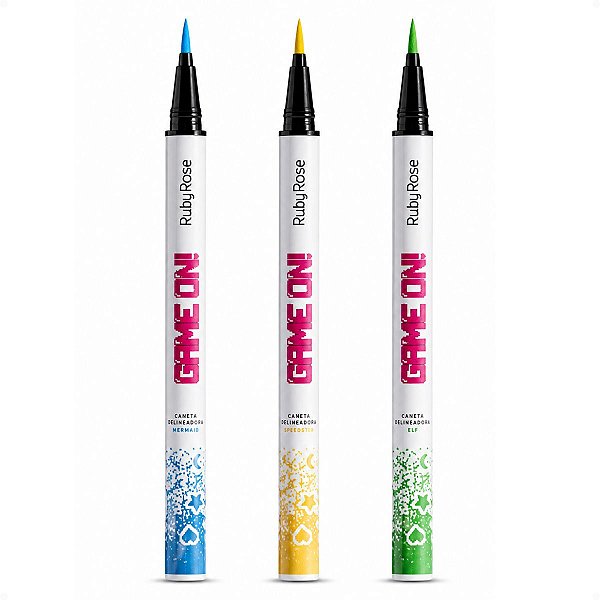 Kit Ruby Rose Game On Caneta Delineadora Copa: Mermaid, Speedster e Elf