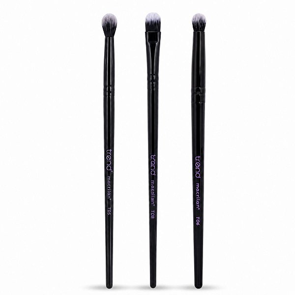 Kit Pincéis Macrilan Trend: Sombra, Esfumar e Côncavo