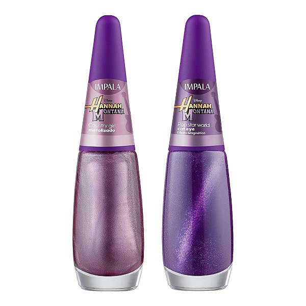 Kit Impala Disney Channel Hannah Montana Esmalte: Country Girl e Pop Star World