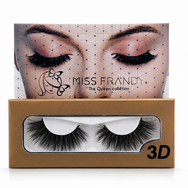 Cílios Postiços Miss Frandy Colletion The Queen 3D C19-0318