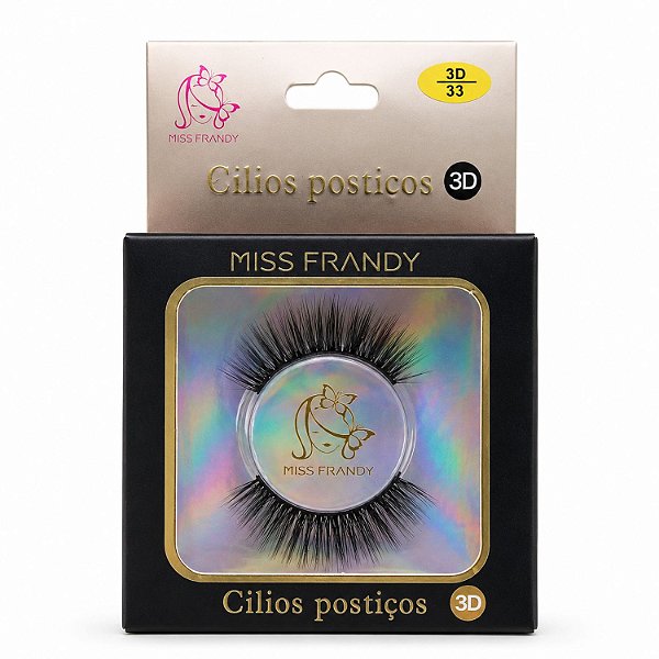 Cílios Postiços Miss Frandy 3D Com Cola C18-3d0702