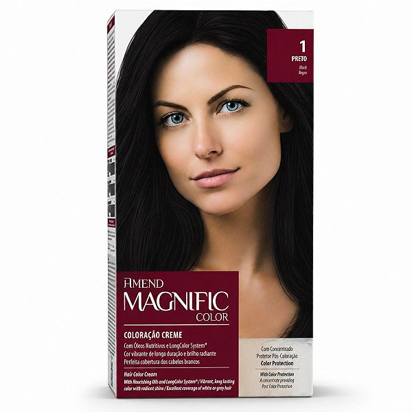 Coloração Creme Amend Magnific Color 1 Preto