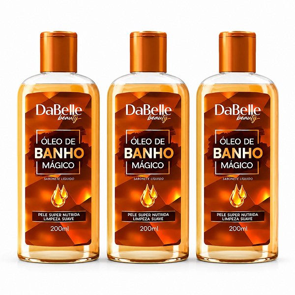 Kit Dabelle Banho Mágico: 3 Óleos De Banho 200ml