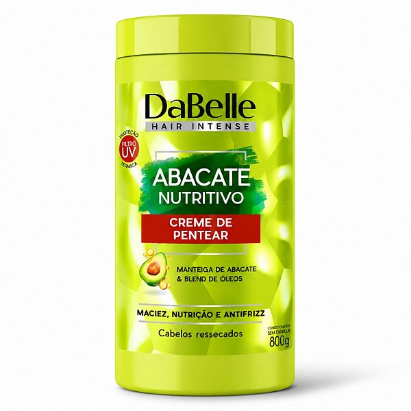 Creme De Pentear DaBelle Abacate Nutritivo 800g