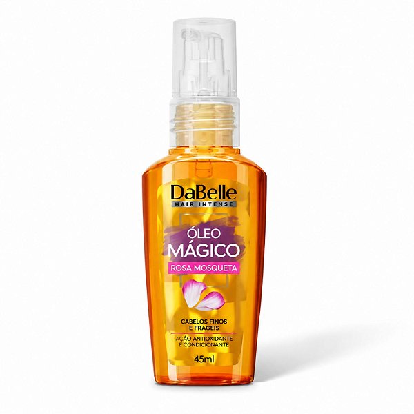Óleo Mágico DaBelle Rosa Mosqueta Cabelos Finos e Frágeis 45ml