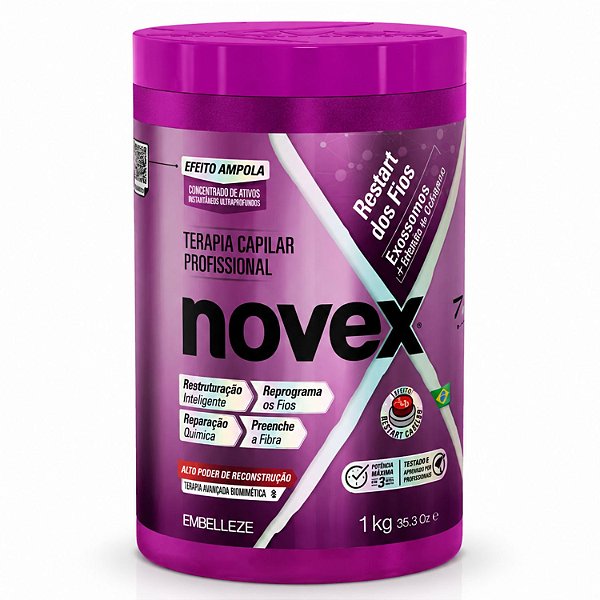 Creme De Tratamento Novex Restart Dos Fios Exossomos 1kg