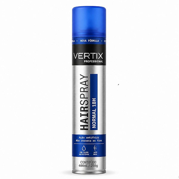 Hair Spray De Cabelo Vertix Fixador Fixação Normal 18h 400ml