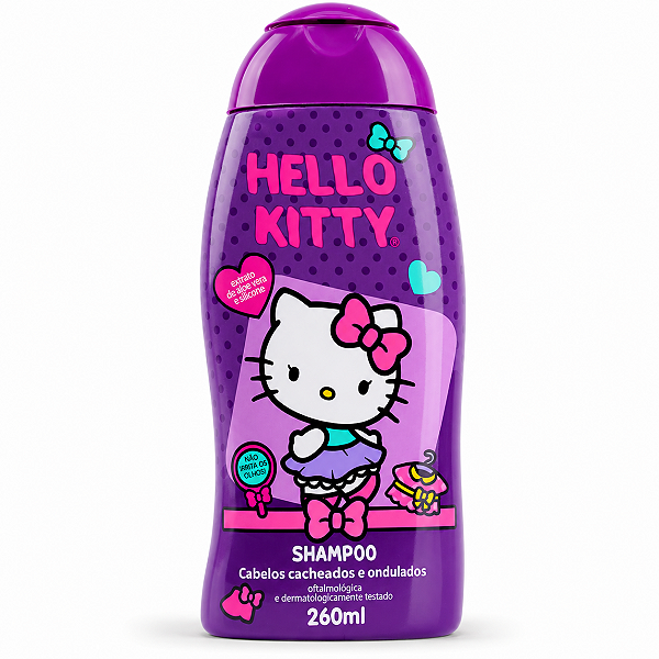Shampoo Cabelos Cacheados e Ondulados Cia da Natureza Hello Kitty 260ml