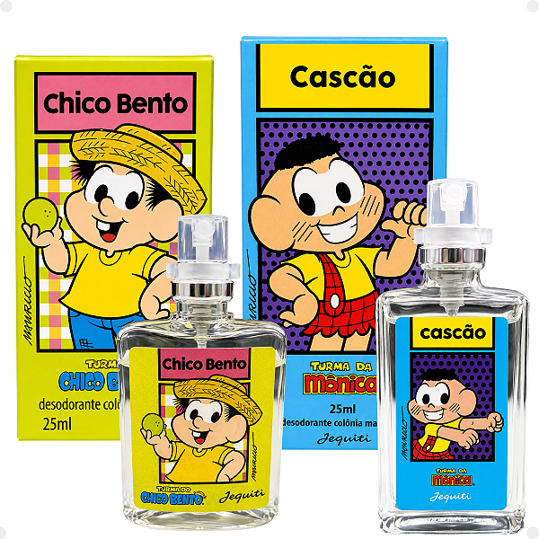 Kit Jequiti Teen Desodorante Colônia: Chico Bento e Cascão 25ml