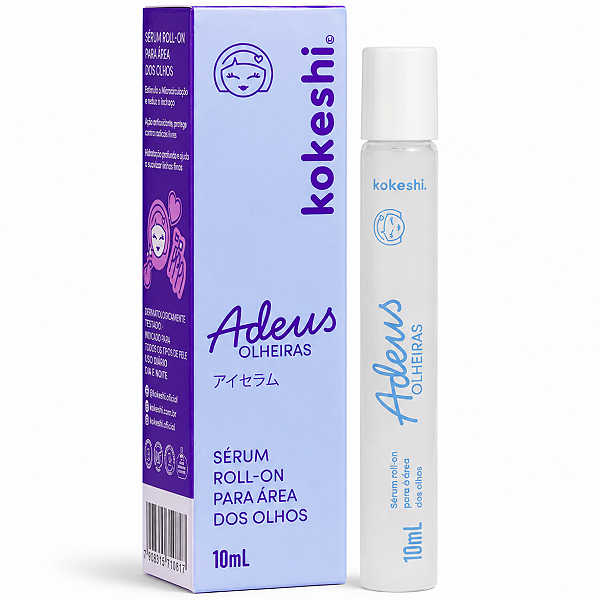 Sérum Roll-On Para Área Dos Olhos Kokeshi Adeus Olheiras 10ml