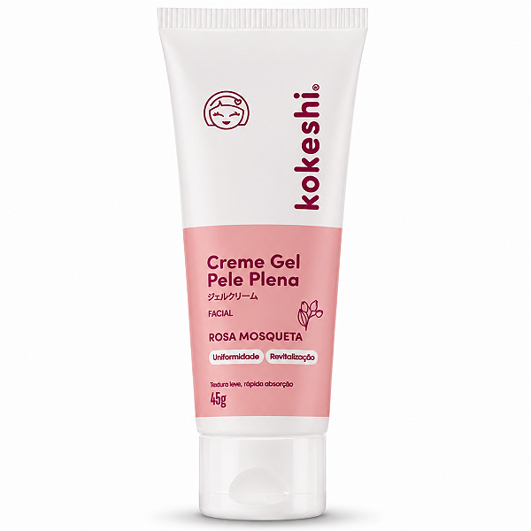 Creme Gel Facial Kokeshi Pele Plena Rosa Mosqueta 45g