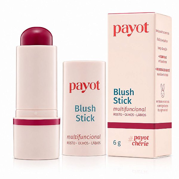 Blush Stick Multifuncional Payot Chérie Rosto, Olhos e Lábios Licor De Cereja 6g