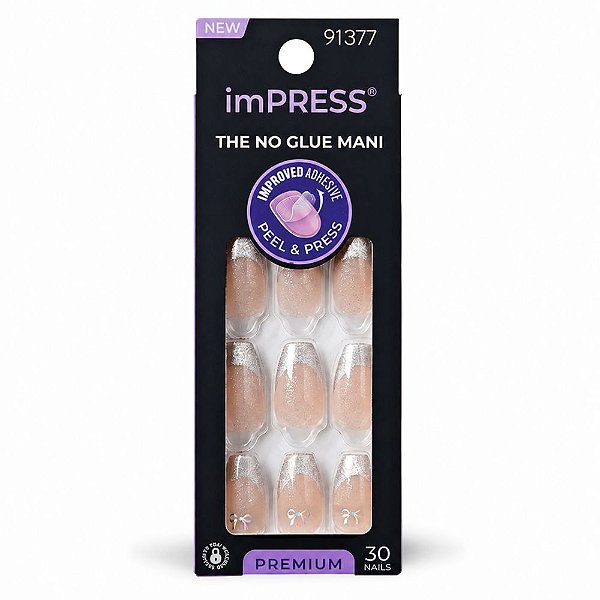 Unhas Autocolantes Kiss Ny Impress The No Glue Mani Premium Memory Lane Ime12