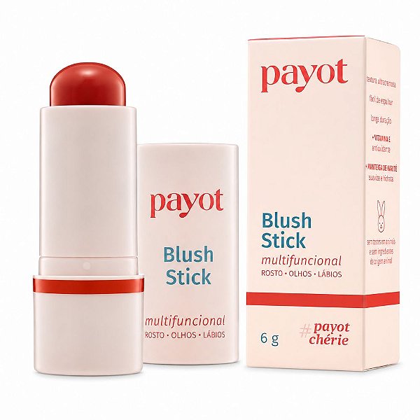 Blush Stick Multifuncional Payot Chérie Rosto, Olhos e Lábios Pêssego Em Calda 6g
