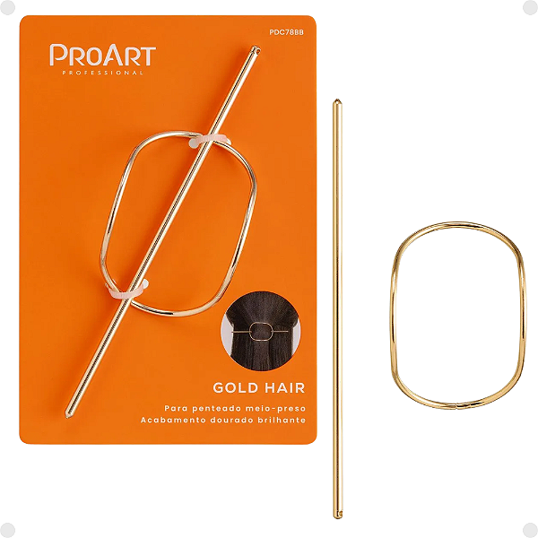 Prendedor De Cabelos Proart Gold Hair Pdc78bb