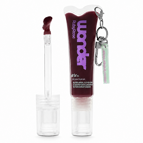 Glossy Balm Ruby Rose Wonder Iris Copatonic Com Chaveiro Hb-l6413-4