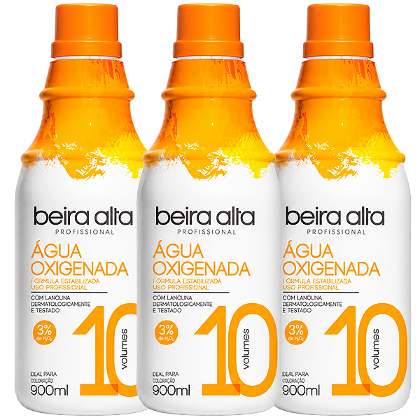 Kit Beira Alta Água Oxigenada: 10 Volumes C/3 900ml