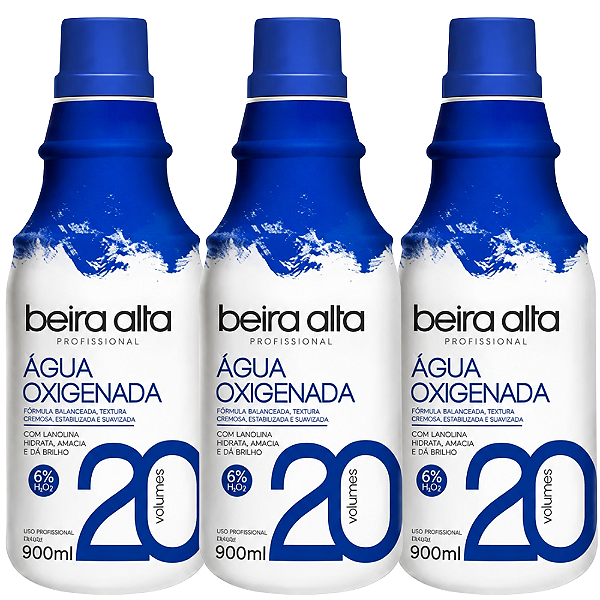 Kit Beira Alta Água Oxigenada: 20 Volumes C/3 900ml