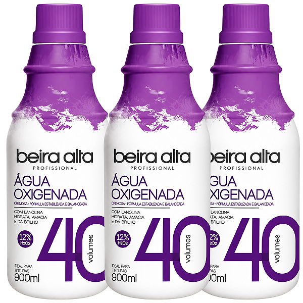 Kit Beira Alta Água Oxigenada: 40 Volumes C/3 900ml