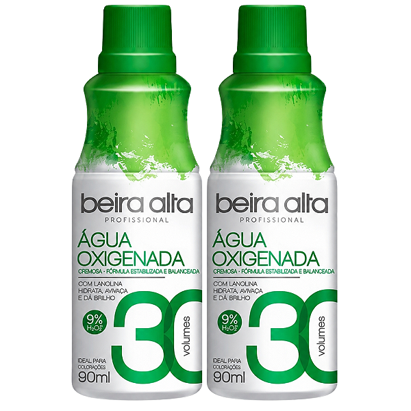 Kit Beira Alta Água Oxigenada:30 Volumes C/2 90ml