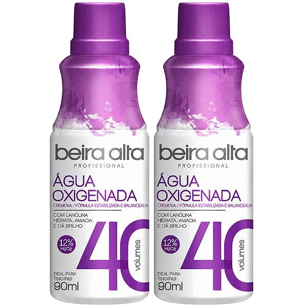 Kit Beira Alta Água Oxigenada:40 Volumes C/2 90ml