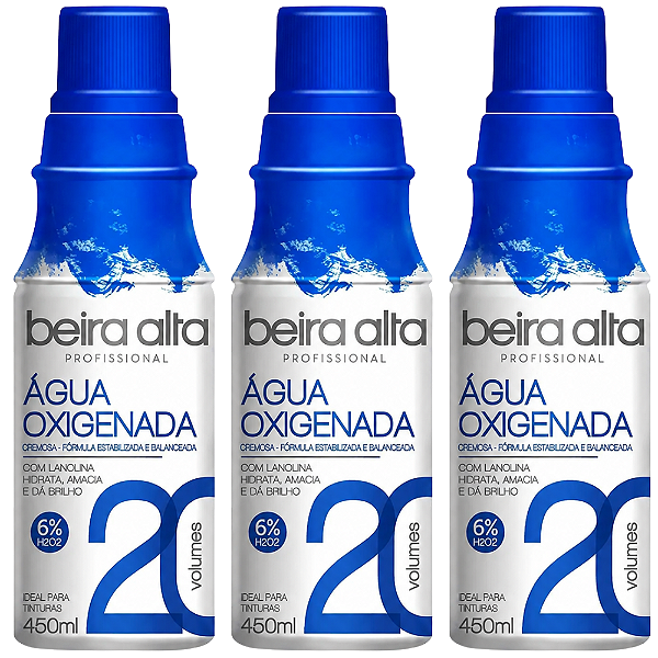 Kit Beira Alta Água Oxigenada:20 Volumes C/3 450ml