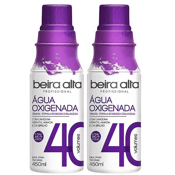 Kit Beira Alta Água Oxigenada:40 Volumes C/2 450ml