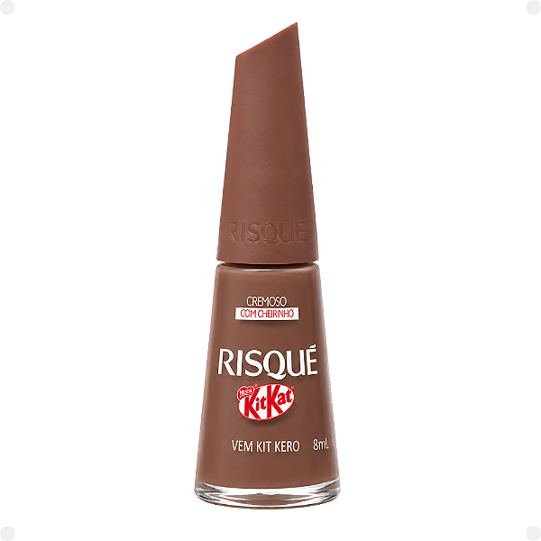 Esmalte Cremoso Risqué KitKat Vem Kit Kero 8ml