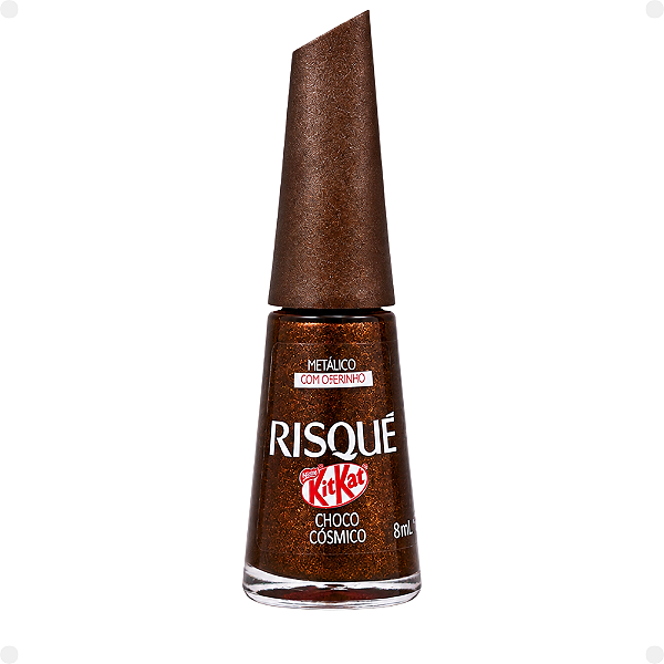 Esmalte Metálico Risqué KitKat Choco Cósmico 8ml