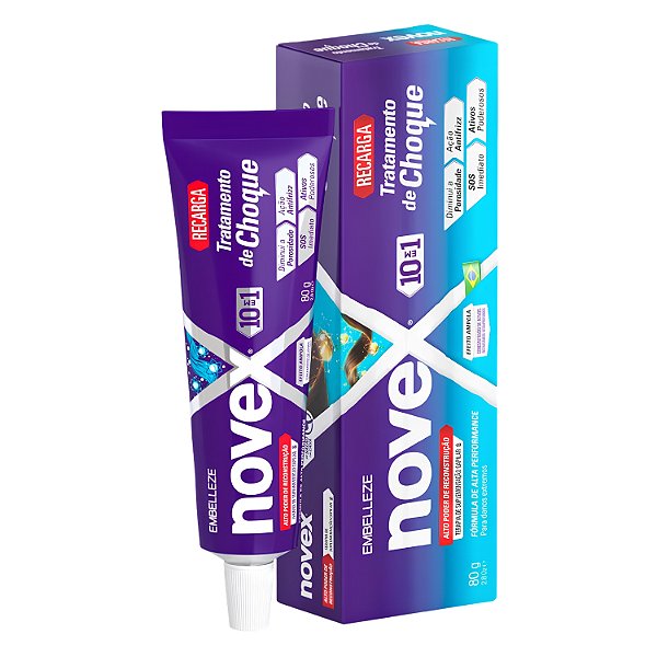 Recarga Capilar Novex 10 Em 1 Tratamento De Choque 80g