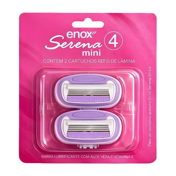 Cartucho Para Aparelho De Depilação Enox Serena Mini 4 Com 2 Unidades